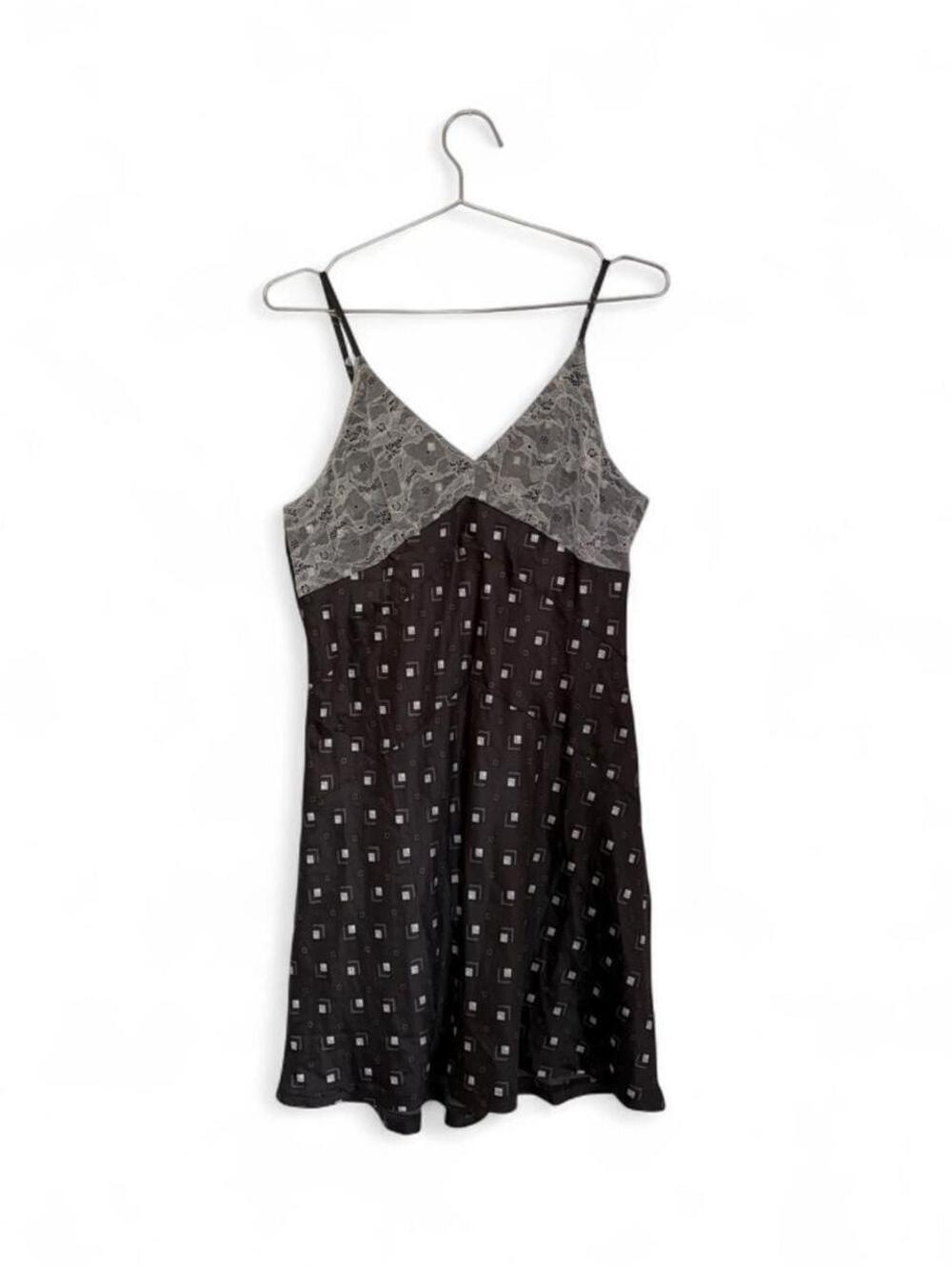 Nanette Lepore Women's Black and Grey Dress